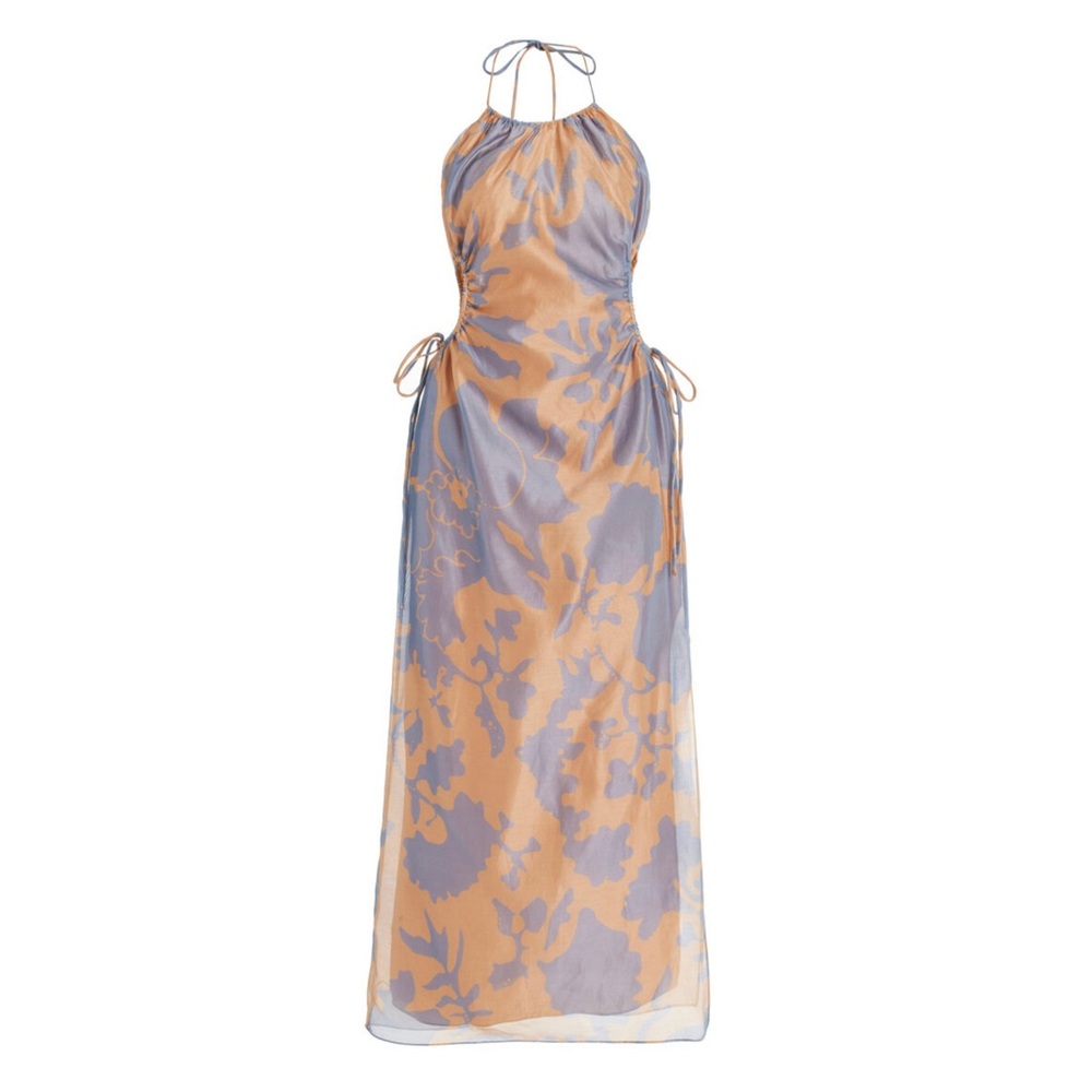 SIR - Coralie silk-cotton Midi Dress XS